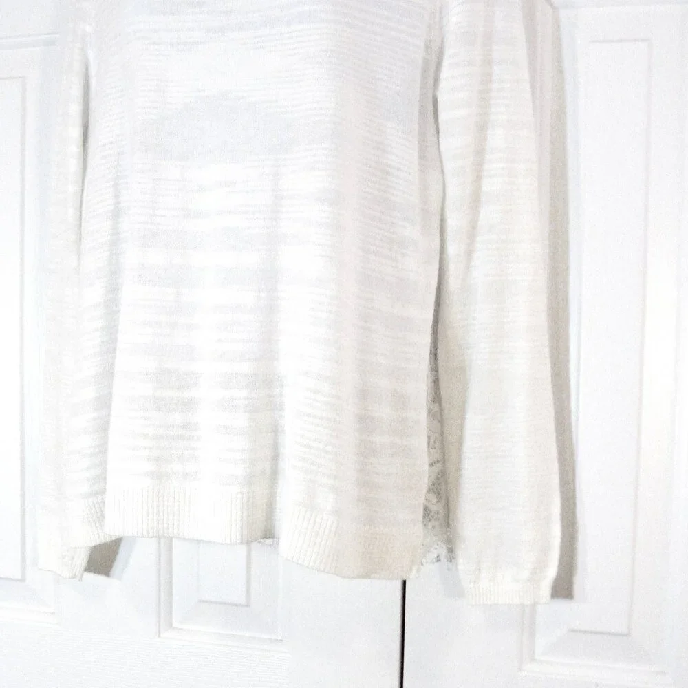 CAbi | 'Sophia' Lace Back Knit Top - Picture 5 of 10